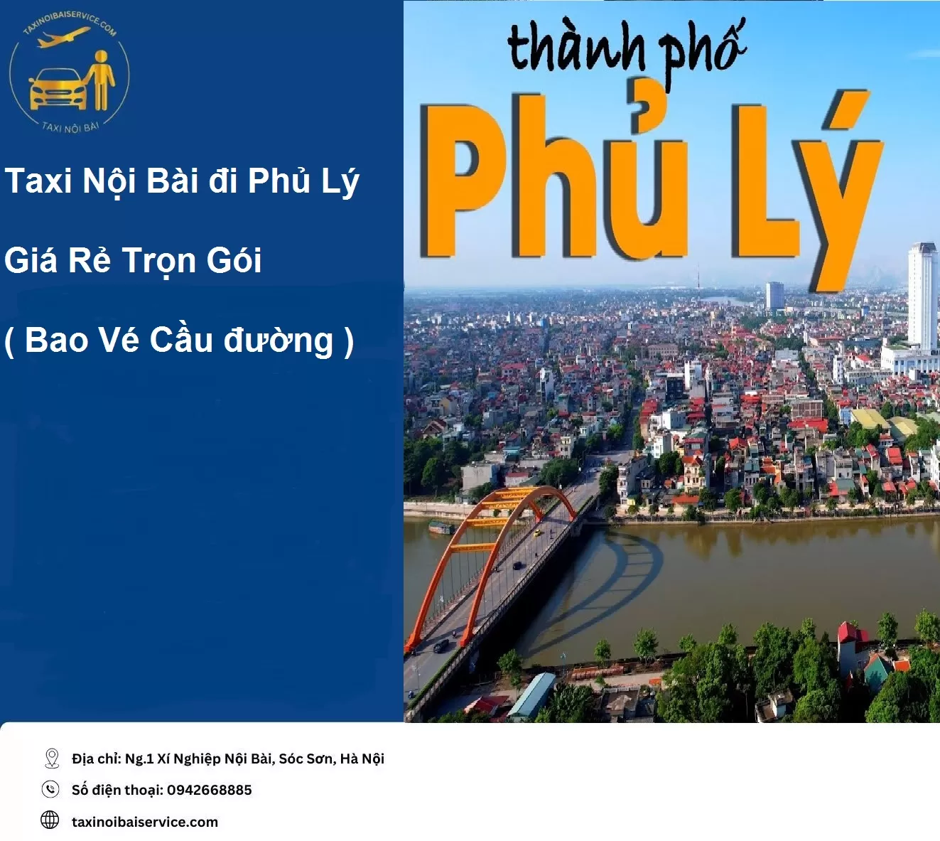 Taxi Nội Bài đi Phủ Lý Giá Rẻ