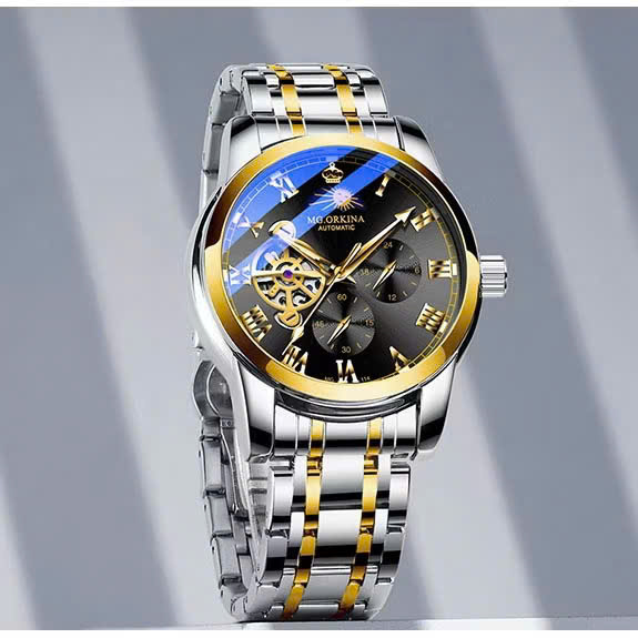 M1 - Đồng Hồ Cơ Tự Động Nam Mg.orkina MG129 Cao Cấp Chống Nước Độ Sâu 30M mẫu mới nhất