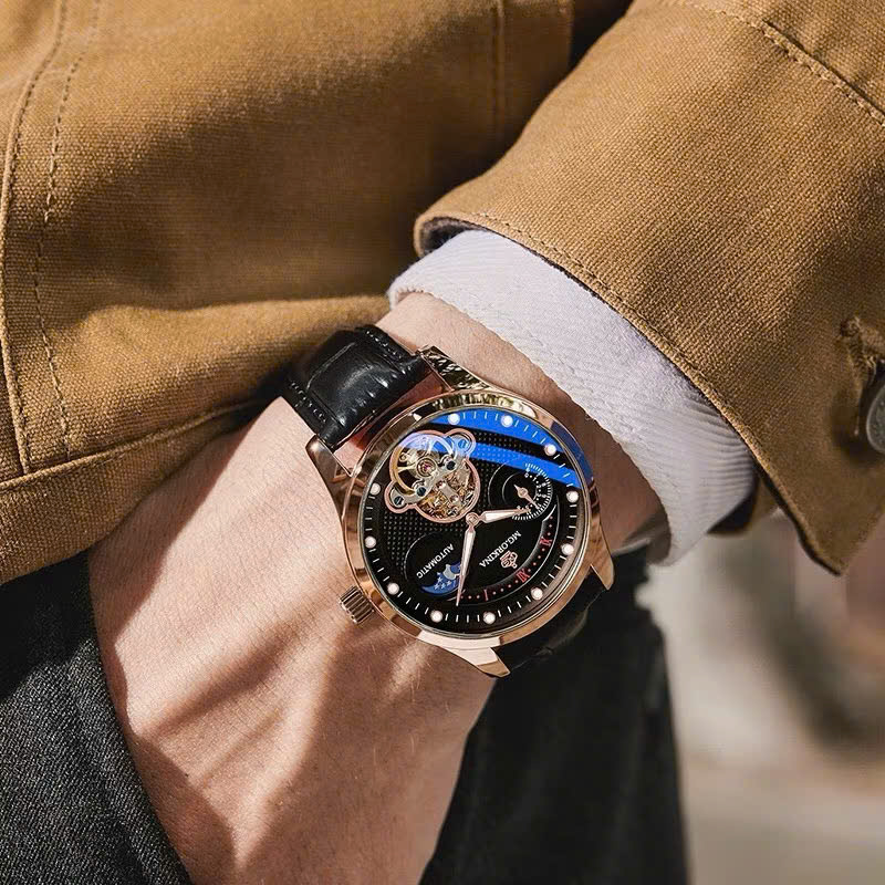 M2 - Đồng Hồ Cơ Tự Động Nam Mg.orkina MG129 Cao Cấp Chống Nước nước độ sâu 30m mẫu mới nhất